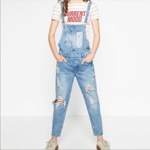 Zara Trafaluc TRF Denim Overalls (M)